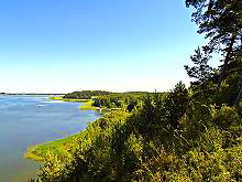 Usedom, Blick auf das Achterwasser