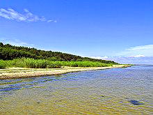Usedom, Malerische Bucht an der Ostsee