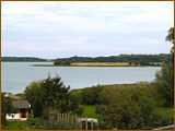 Blick aus dem Fenster des Esszimmers in Balm