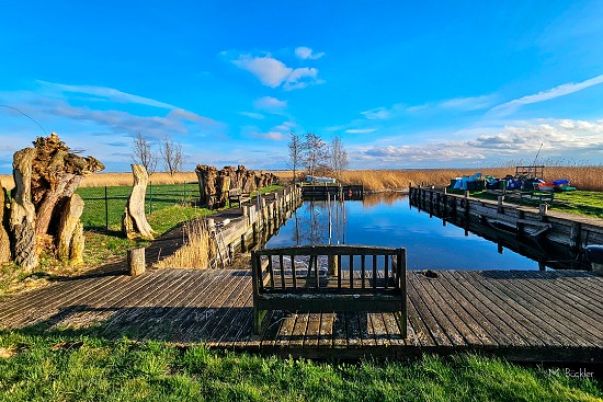 Idyllischer Hafen im Achterland auf Usedom