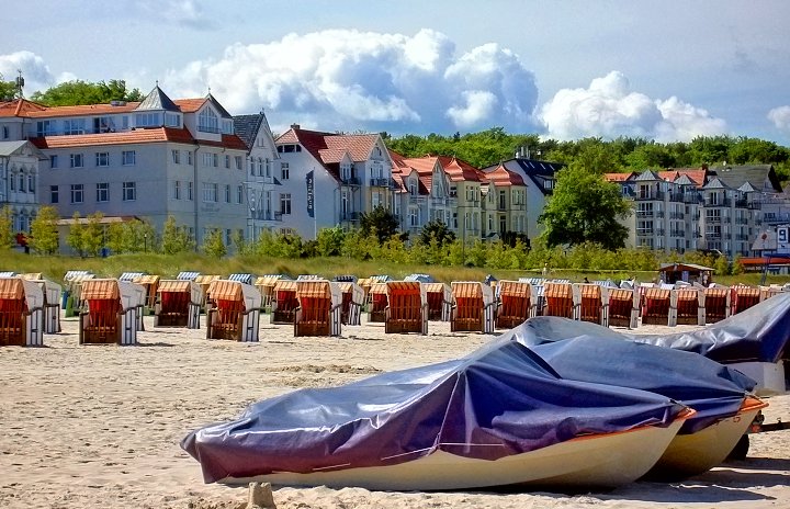 Am Strand von Bansin auf Usedom