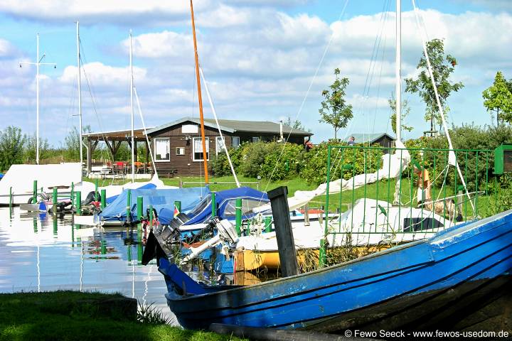 Der Hafen in Loddin auf Usedom