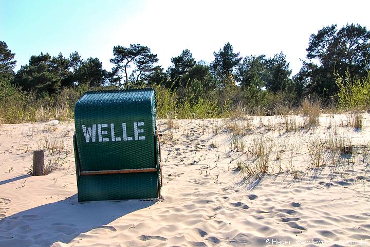 Strandkorb am Strand von Koserow