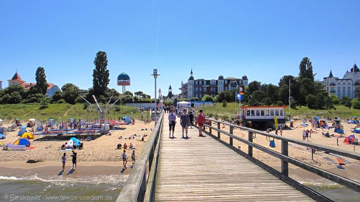 Auf der Seebrücke im Ostseebad Zinnowitz