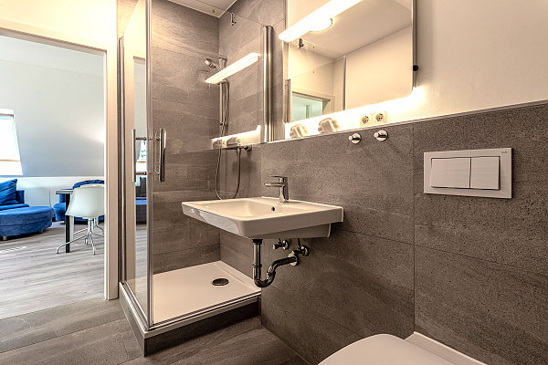 Duschbad in der Fewo Duschbad in der Fewo