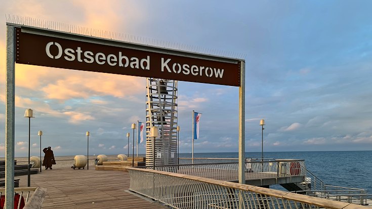 auf der Seebrücke in Koserow auf Usedom auf der Seebrücke in Koserow auf Usedom