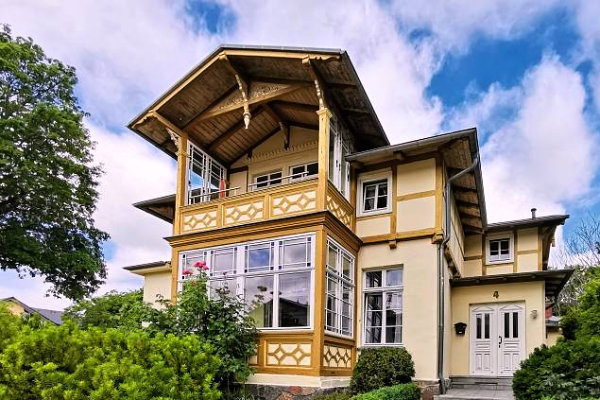 Ferienwohnung Kajte fr 2 Personen mit Kamin und Balkon auf der Insel Usedom in Heringsdorf. Nur 100 m vom Strand entfernt fr Ihren Ostseeurlaub auf Usedom.