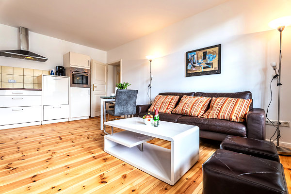 Ferienwohnung Kajte fr 2 Personen mit Kamin und Balkon auf der Insel Usedom in Heringsdorf. Nur 100 m vom Strand entfernt fr Ihren Ostseeurlaub auf Usedom.