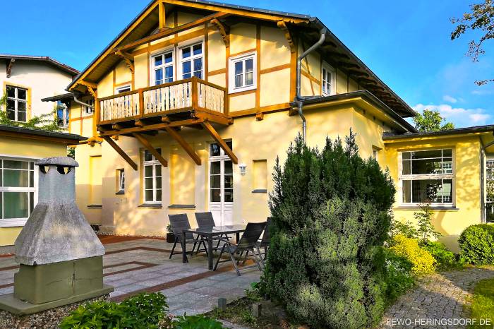Ferienwohnung Kajte fr 2 Personen mit Kamin und Balkon auf der Insel Usedom in Heringsdorf. Nur 100 m vom Strand entfernt fr Ihren Ostseeurlaub auf Usedom.