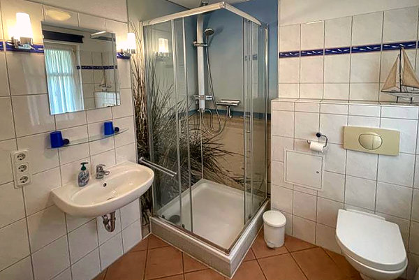 Badezimmer der Villa Sandrose