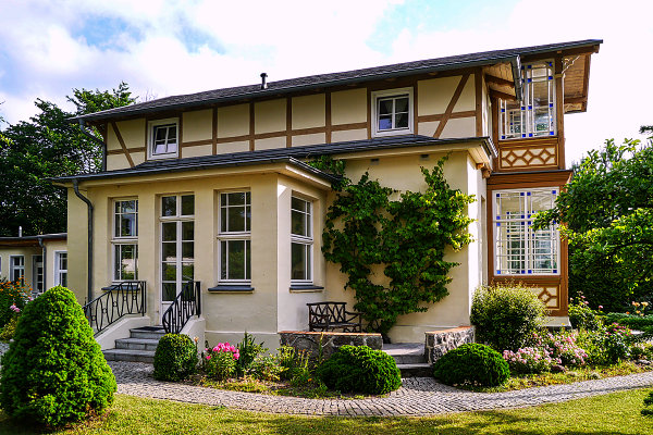 Ferienwohnung Kajte fr 2 Personen mit Kamin und Balkon auf der Insel Usedom in Heringsdorf. Nur 100 m vom Strand entfernt fr Ihren Ostseeurlaub auf Usedom.