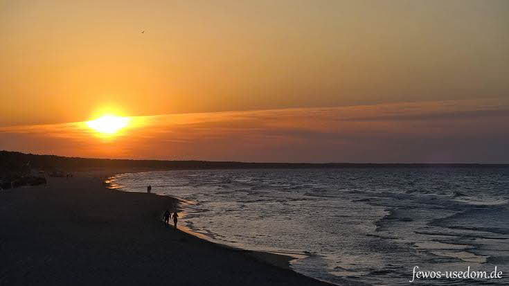 Sonnenuntergang an der Ostsee in Zinnowitz
